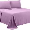 Sfoothome Lavender Queen Sheets Set - Hotel Luxury 4-Piece Bed Set, Extra Deep Pocket, 1800 Series Bedding Set, Wrinkle & Fade Resistant, Sheet & Pillow Case Set (Queen, Lavender)