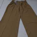 FUNYYZO Wide Leg Pants Women's High Elastic Waisted in The Back Business Work Trousers Long Straight Suit Pants M