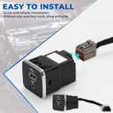 for RAM Media Hub Harness, Classic USB Media Hub and Conversion Harness for 2013-2017 Ram Truck Models Upgraded to Support CarPlay(Not Compatible with Factory-Installed RA1-RA4 Radio Systems)