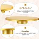 18 Inch Metal Cake Stand with Cake Knife and Spatula, Round Dessert Table Display Stand Metal Dessert Tray Serving Platter for Party, Wedding, Birthday, Baby Shower, Anniversary(Gold)