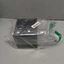 Sumnacon Square Leather Tissue Box Cover - Stylish Cube Tissue Box Holder with Magnetic Bottom, Decorative PU Tissue Box for Vanity Dresser Night Stand Table Countertop Home Office Car, Black