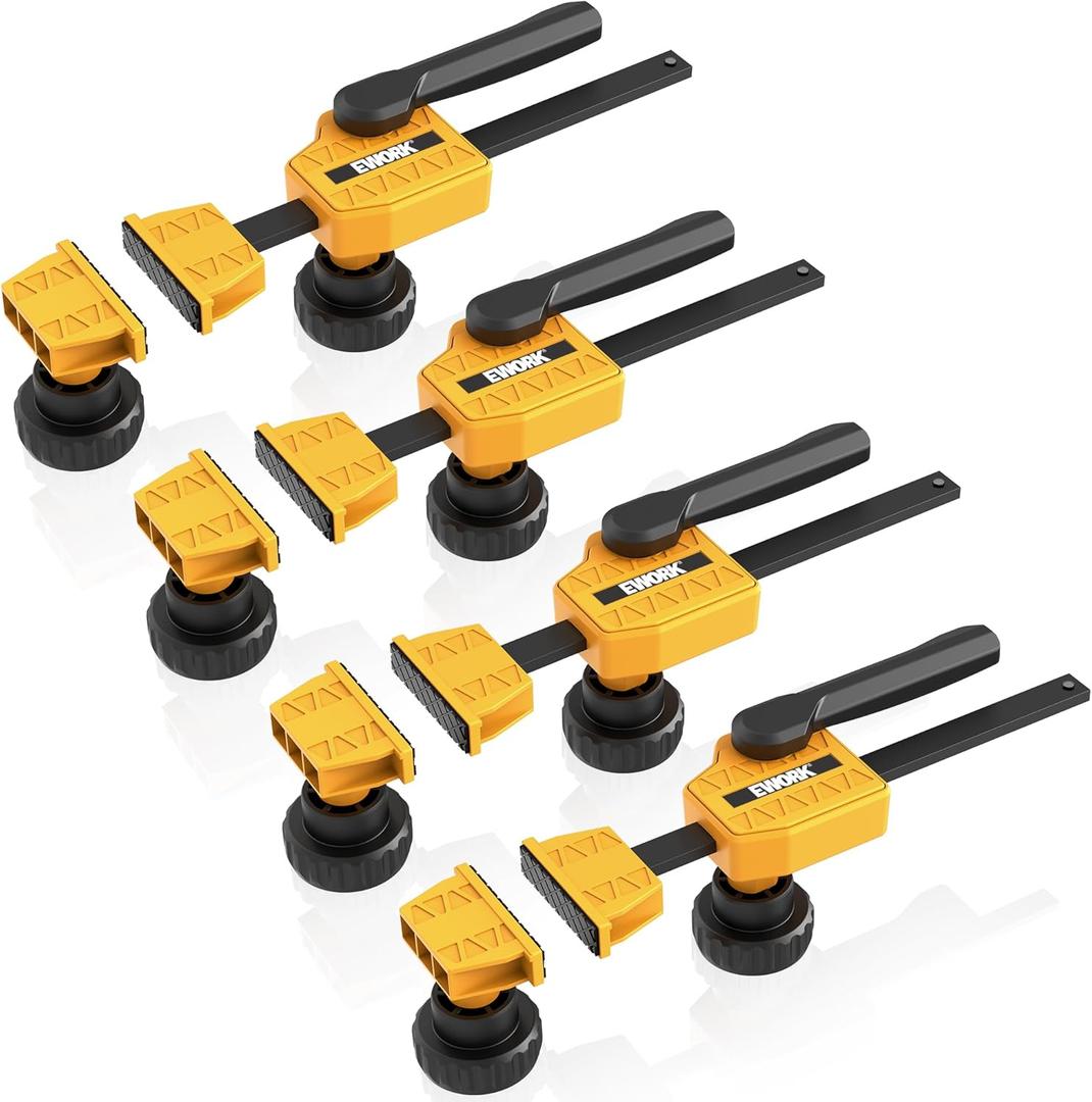EWORK Bench Dog Clamp 3/4" (19mm) Up to 155 Lbs Clamping Force, Quick Clamping and Release Design for Workbench & DIY (4 Pack)