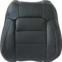 GXARTS Perforated Leather Driver and Passenger Side Bottom & Top Lean Back Replacement Seat Cover Black #41, E1 Compatible with Ford Mustang 2015 2016 2017 2018 2019 2020 2021 2022 2023