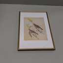 Fkvat 8x12 Picture Frame, Matte Gold Modern Thin Aluminum Metal Photo Frame with HD Glass, Fits 6x8 with Mat or 8 x 12 without Mat, for Tabletop and Wall Mounting, 1 Pack