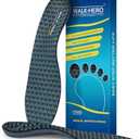 Walkhero Arch Support Insoles - Plantar Fasciitis Orthotic Shoe Inserts with Everyday Comfort and Support, Relieve Foot Pain and Flat Foot (Mens 6-6 1/2 | Womens 8-8 1/2 Gray)