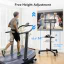 AX WABER Mobile TV Stand for 23-60 Inch LCD LED Flat/Curved Panel Screen TVs, Rolling TV Cart Holds up to 88Lbs Portable Stand with Shelf Rolling Floor Max VESA 400x400mm