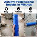 Concrete Texture Roller Stamp, Stone Pattern Decorative Cement Roller for Driveway Patio Walkway, Professional Concrete Imprint Tool for DIY Landscaping & Masonry (Stone)