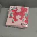 Rose Shadow LED Flameless Candles, 2PCS Led Crystal Candle Lights, Romantic Battery Operated Candles Led Pillar Candles for Anniversary Wedding Christmas Decorations(White, D 2.5" x H 7.2"), 2 pack