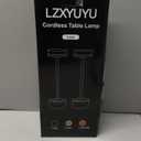 2 Pack Cordless Table Lamp Rechargeable, Touch Desk Lamp - 5000mAh Battery, 3 Color Dimmable Led Light, Small Portable Aluminum Light for Outdoor/Patio/Dining/Tabletop/Bar/Office, Home Decor