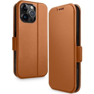 OCASE for iPhone 15 Pro Max Case Wallet Case, Slim PU Leather Flip Folio, Card Slots, RFID Blocking, Kickstand, Shockproof Phone Cover 6.7 Inch 2023, Brown