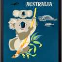Poster Master Vintage Travel Poster - Retro Tourism Print - Australia, Geographical, Koalas, Airline, Cute, Adorable - 8x10 UNFRAMED Wall Art - Gift for Artist, Friend - Wall Decor for Home, Office (Style-04)