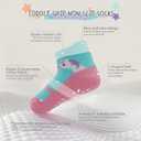 Baby Toddle Socks Grip Non Slip Kids Boys Girls Cotton 12 Pack Ankle Cute Newborn Socks (3-5T)