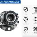 PAROD Pair 512333 Rear Wheel Bearing & Hub Assembly Compatible with 2007-2017 Jeep Compass, 2007-2017 Patriot, 2007-2008 Dodge Caliber 4WD/AWD