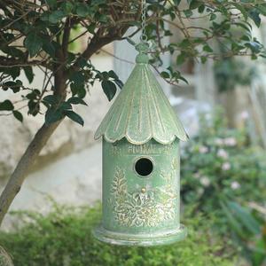 Metal Hanging Birdhouses for Outdoors Bird Houses for Outside Unique Bird Nest for Bluebird Wren Chickadee Sparrow Bird Nest Box for Garden Patio