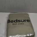 Bedsure GentleSoft 100% Cotton Blanket King Size for Bed - Breathable and Lightweight, Soft Cozy Textured Herringbone Woven Blanket for Summer, Olive Green, 108x90 inches