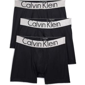 Calvin Klein Men's Cotton Classics 3-Pack Trunk (Large, Black/Black/Black)