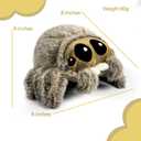 Spider Plush Toy, 7.87in Cute Jumping Spider Stuffed Animal, Soft Cartoon Plush for Kids, Desk Decor & Gift