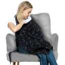San Francisco Baby Nursing Cover Breathable Breastfeeding Cover for Nursing, 360 Nursing Cover Up for Breastfeeding, Privacy Nursing Covers, Nursing Blanket for Breastfeeding Premium Black