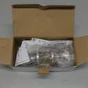 BESTTEN Keyed Entry Door Knob with Lock, Interior and Exterior Door Lock, Standard Ball, Satin Nickel