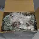 Zhehao Christmas Table Centerpieces Artificial Small Tabletop Christmas Tree Wooden Crate Potted Plant Pinecones Leaf Berry Xmas Winter Tiered Tray Shelf Table Home Decor(Cotton)