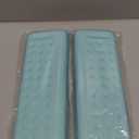 L-Shaped Desk Edge Cushion, 2 Pcs Memory Foam Elbow Support Padding Wrist Comfort Support Arm Rest for Office Home Table Accessories, Non-Slip(Fabric, Dimpled Grip, Blue)