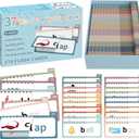 Yoink 30+7 Read and Rhyme Flip Books, Word Family Build Book & ABC Phonics Flash Cards, Kindergarten Sight Words Learning Activities, Homeschool & Classroom Supplies, Learn to Read Games