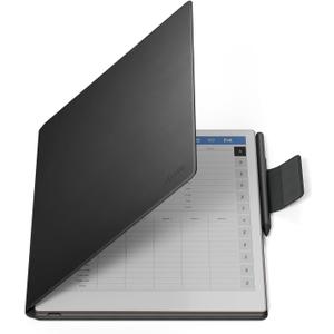 Ayotu Case for Remarkable Paper Pro, Premium PU Leather Book Folio with Pen-Buckle, Smart Magnetic Cover for Remarkable Paper Pro 11.8" Color Tablet Only (Black)