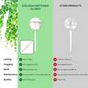 6.4 oz Medium Plant Self Watering Globes, Light Iridescent Glass Water Bulb for Indoor Plants Vacation Use, Automatic Plant Waterer, Watering Spikes Stakes, Perfect Gardening Gifts, 2 Pack