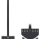 One-Piece 40in Manual Edger Lawn Tool with Spring Steel Blade Manganese Steel Border Edger for Landscaping Rustproof Half Moon Edger with Rubber Handle for Garden Maintenance