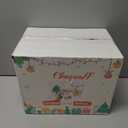 90 Pack Christmas Coffee Cups 12 oz No Lids, Disposable Insulated Paper Coffee Cups, Corrugated Ripple Wall Design Paper Cup, Hot Cold Drinking Cup for Party, Home, Events