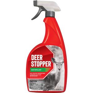 Deer Stopper, Liquid Animal Stopper Repellent, All Natural, Effective All Year Round, Safe for People and Pets, No Harsh Chemicals, Ready to Use, Deer & Moose Repellent - 32 oz. Trigger