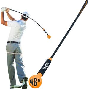 Yes4All 48 Inches Golf Swing Trainer Aid Improve Flexibility, Tempo, Rhythm, Balance and Strength. Swing Correction Practice for Chipping, Driving and Hitting