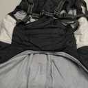 AOFITEE Dog Coats for Large Dogs, Dog Winter Coat, Dogs Coat with Harness Built in, Reflective Waterproof Pet Jacket with Furry Collar, Warm Fleece Pet Sweater for Doberman, Great Dane, Black XXL