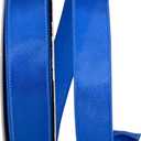 Reliant Ribbon 92575W-050-09K Satin Value Wired Edge Ribbon, 1-1/2 Inch X 50 Yards, Royal
