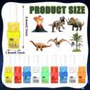 36 PCS Dinosaur Party Favors Dino LED Light Up Finger Lights, Glow in the Dark Jungle World Park Party Finger Flashlight Bulk Animal Theme Toy Goodie Treat Bags Stuffers Forest Birthday Party Supplies