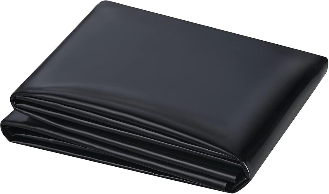 UWIOFF Small Pond Liner, 4 x 7 Feet 20 Mil Pond Liners for Outdoor Ponds, Black Pond HDPE Liner for Waterfall, Fish Ponds, Garden Fountain