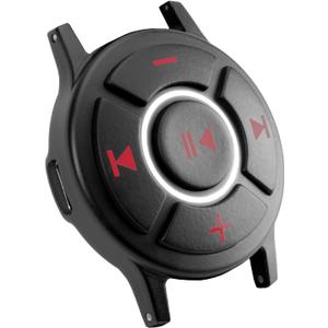 Doohoeek Bluetooth Lighting Media Control, IPX7 Water-Resistant Remote Control for Steering Wheel Car Bike Motorbike Boat Powersports, Remote Selfie Music Headphones Control Button, Red