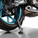 Motorcycle Wheel Lift Stand Trail Stand Front and Rear Easy And Portable For Most Motorcycle Wheels (Black)