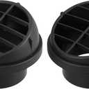 X AUTOHAUX 2pcs Warm Air Vent Outlet 65mm Plastic Ducting Heater Air Vent Outlet for Car Auto Bus RV ATV