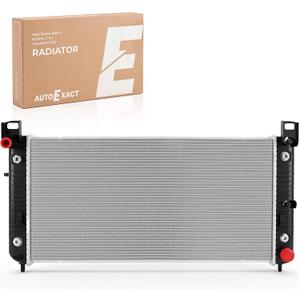 2370 Radiator Compatible with Chevy Silverado Suburban GMC Yukon Sierra Tahoe Escalade Hummer H2 4.3L 4.8L 5.3L 6.0L 6.2L Engine Radiator, 34", with TOC & with EOC