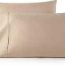 HC Collection King Pillow Cases Set of 2- Microfiber, Extra Soft Pillowcases - Easy Care & Machine Washable - Taupe