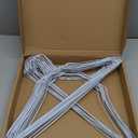 Wire Metal Clothes Hangers 50 Pack for Standard Size Shirts, Pants, Skirts, Space Saving, Non Slip,18 Inch 14.5 Gauge Ultra Thin Standard Dry Cleaner Coated Steel (50, White)