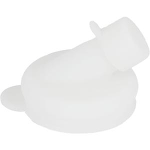 Glass Milk Bottle Silicone Pouring Spout Lid - for 48mm kitchentoolz Milk Bottles - Pack of 4 (White)