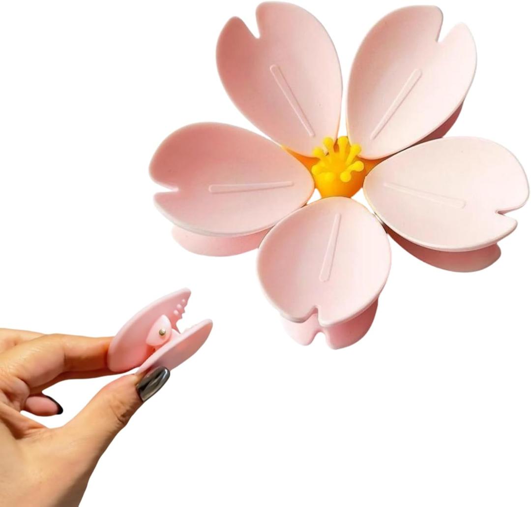 2-in-1 Sakura Food Bag Clip & Fridge Magnets, 3D Plastic Flower Snack Sealing Clip, Creative Dual Use Clip for Kitchen, Home & Office Decor