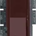 Lutron Diva LED+ Dimmer Light Switch for Dimmable LED, Halogen, and Incandescent Bulbs, 150 Watt, Single-Pole or 3-Way, DVCL-153P-BR, Brown