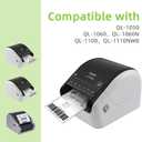Compatible 4" x 6" Shipping Labels Replacement for DK-1241 Compatible with Brother QL Label Printers (12 Rolls + 1 Frame, 200 Labels/Roll)