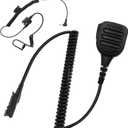 Waterproof Radio Speaker Mic Walkie Talkie Shoulder Handheld Microphone with PTT for XPR3000 XPR3000e XPR3300 XPR3300e XPR3500 XPR3500e Black (XPR-01)