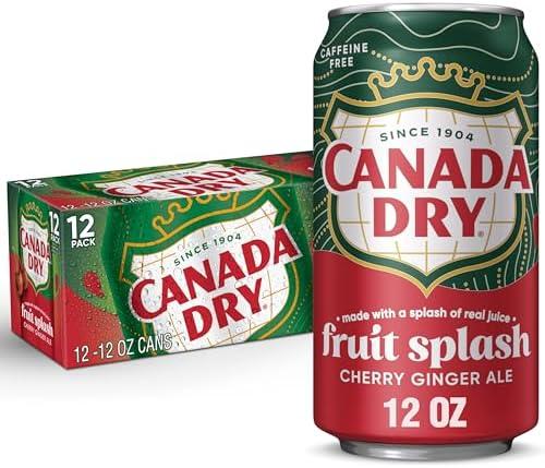 Canada Dry Cherry Gingerale Fruit Splash 12oz, Pack of 12