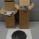 ocioc Quiet Ceiling Fan with LED Light DC motor 32 inch Large Air Volume Remote Control for Kitchen Bedroom Dining room Patio (Black)