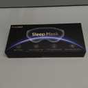 3D Eye Mask Sleep Mask for Men & Women, 100% Pressure-Free & Light Block-Out Eye Mask for Sleep with Easy Adjustable Strap, Night Eye Cover for Travel, Black